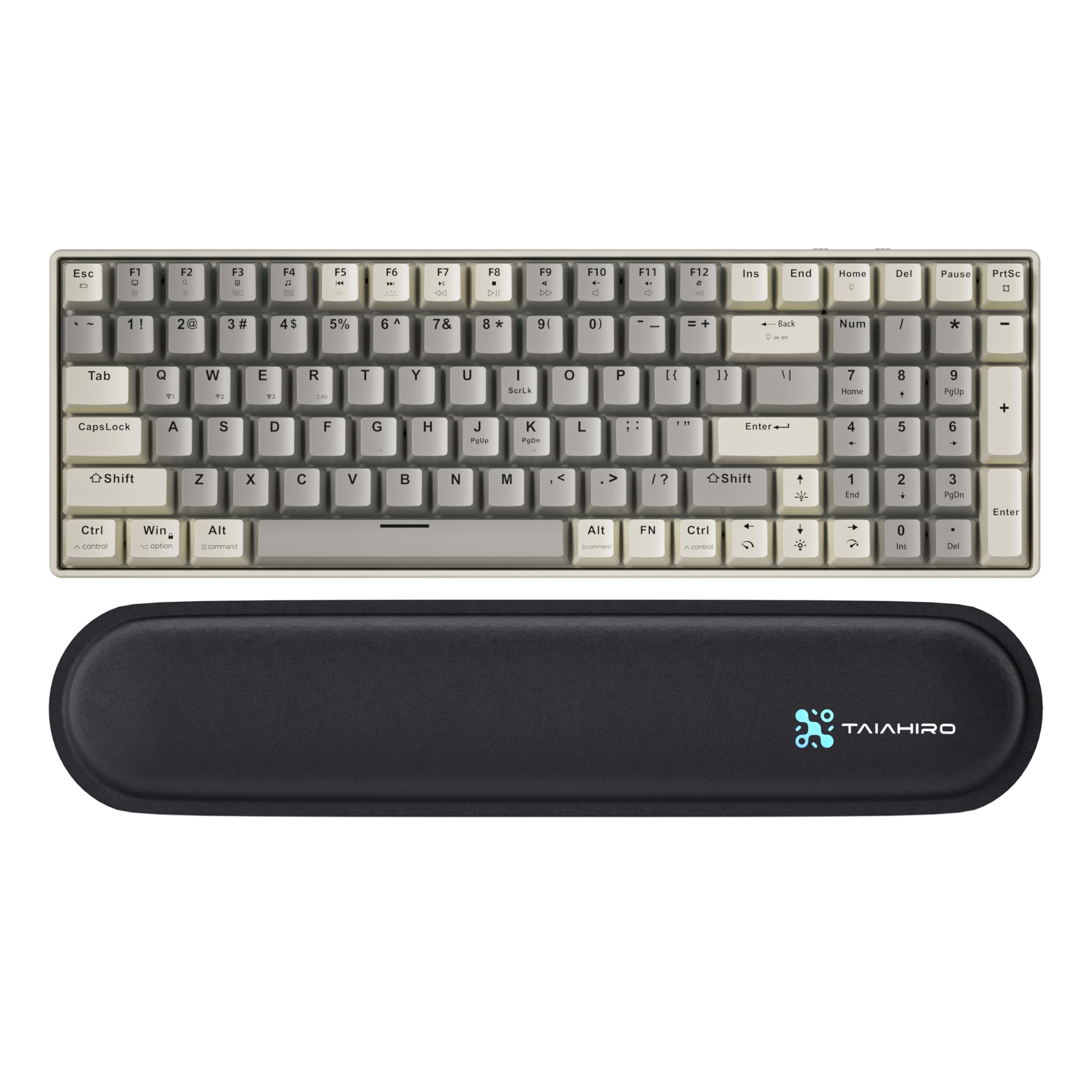 Mua Creamy Mechanical Keyboard Wireless - 100 Keys Hot-Swappable Retro ...