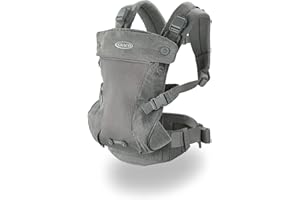 Graco Cradle Me 4 in 1 Baby Carrier - Mineral Grey, Includes Newborn Mode with No Insert Needed, Supports 3.6-15.8 kg (8-35 l