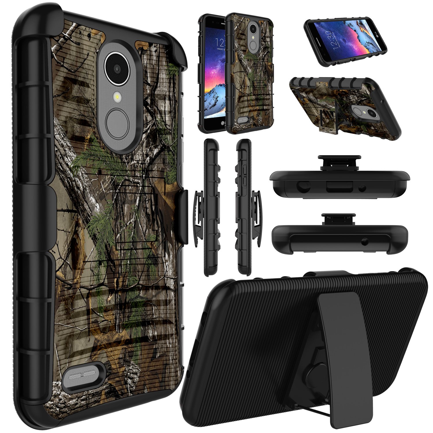 Best lg aristo 3 phone case tribute empire with belt clip