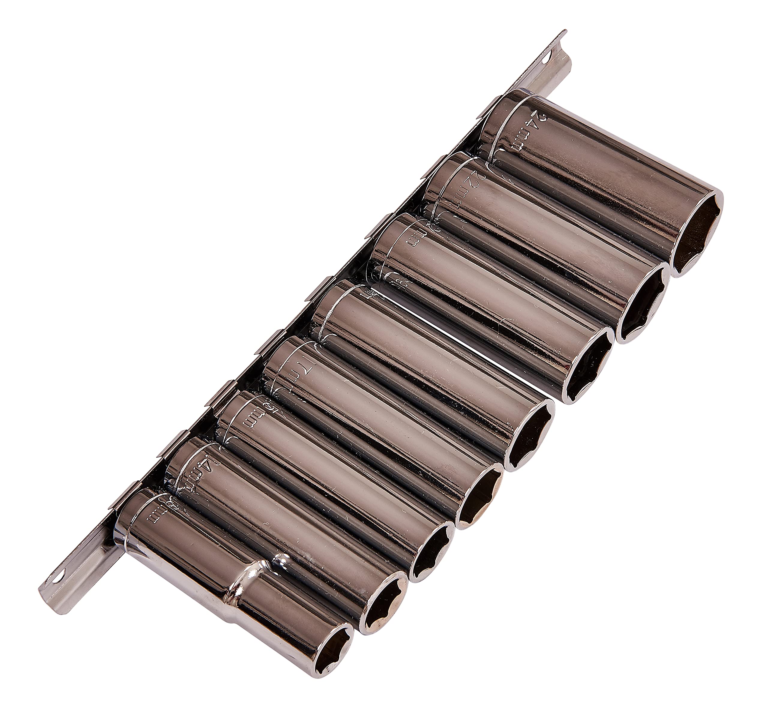 Amtech I6600 9 Piece 1/2” Metric deep Socket Set — image 1