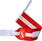 AQF Power Wrist Wraps Pair Red 3x13 Inch One Size Fits All view 7