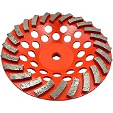 7" Diamond Grinding Wheel for Concrete, 24 Segments, 5/8"-11 Short Arbor | Concrete grinding, #30/40 grit, medium bond, 5/8"-11 Short Arbor for Makita Dewalt Bosch Shrouds