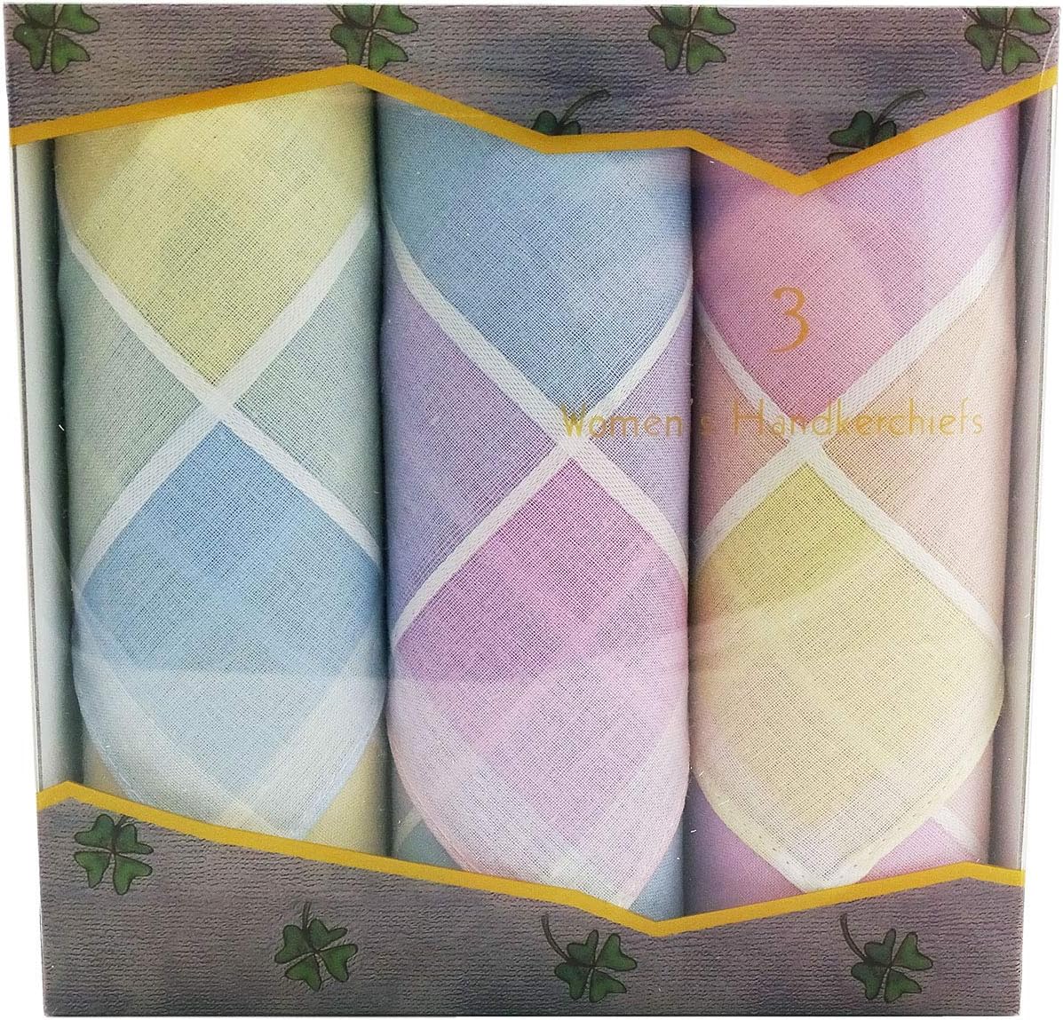 Ladies Handkerchiefs-Box of 3