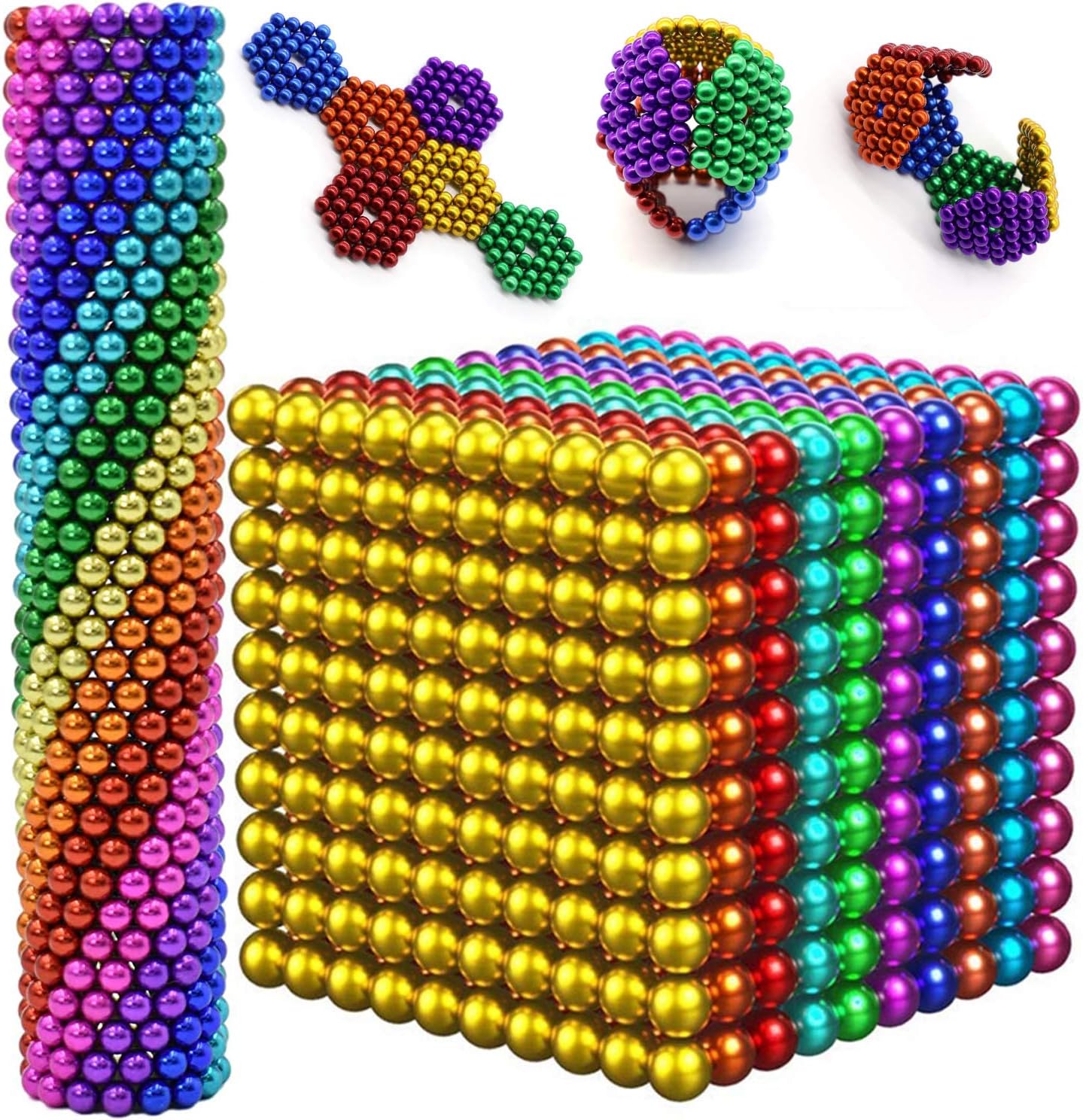Massa Magnética Ferrite - 18 Peças Imanes Hematita - Brinquedo Anti-stress