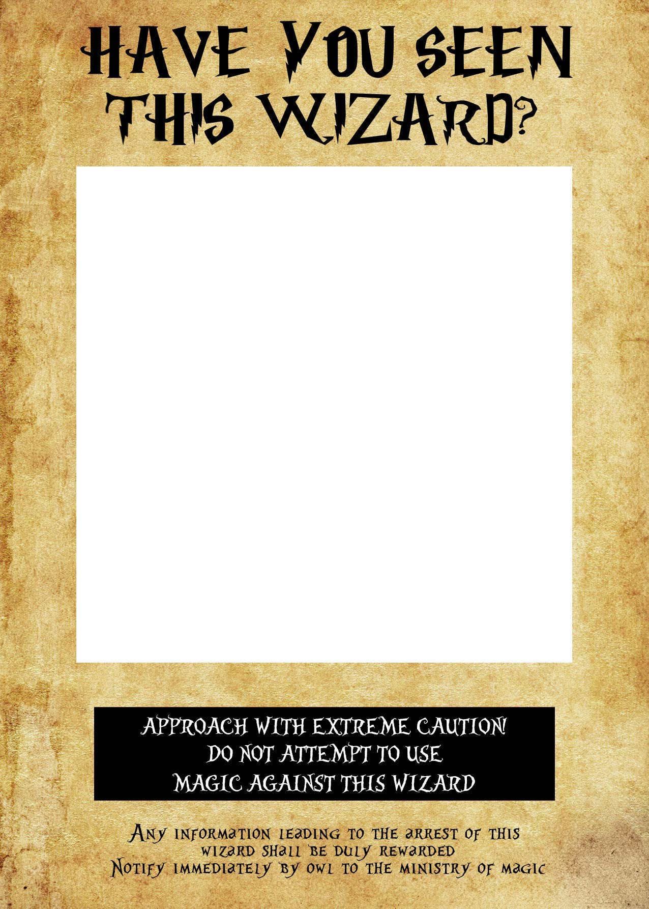 Wizard Selfie Frame Photo Selfie Booth Have you seen this Wizard Frame Prop Kids Halloween Birthday Party Decorations