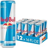 Red Bull Sugarfree Energy Drink | contains caffeine, taurine, B-vitamins, sweeteners, and water, 16 fl oz, pack of 12 cans
