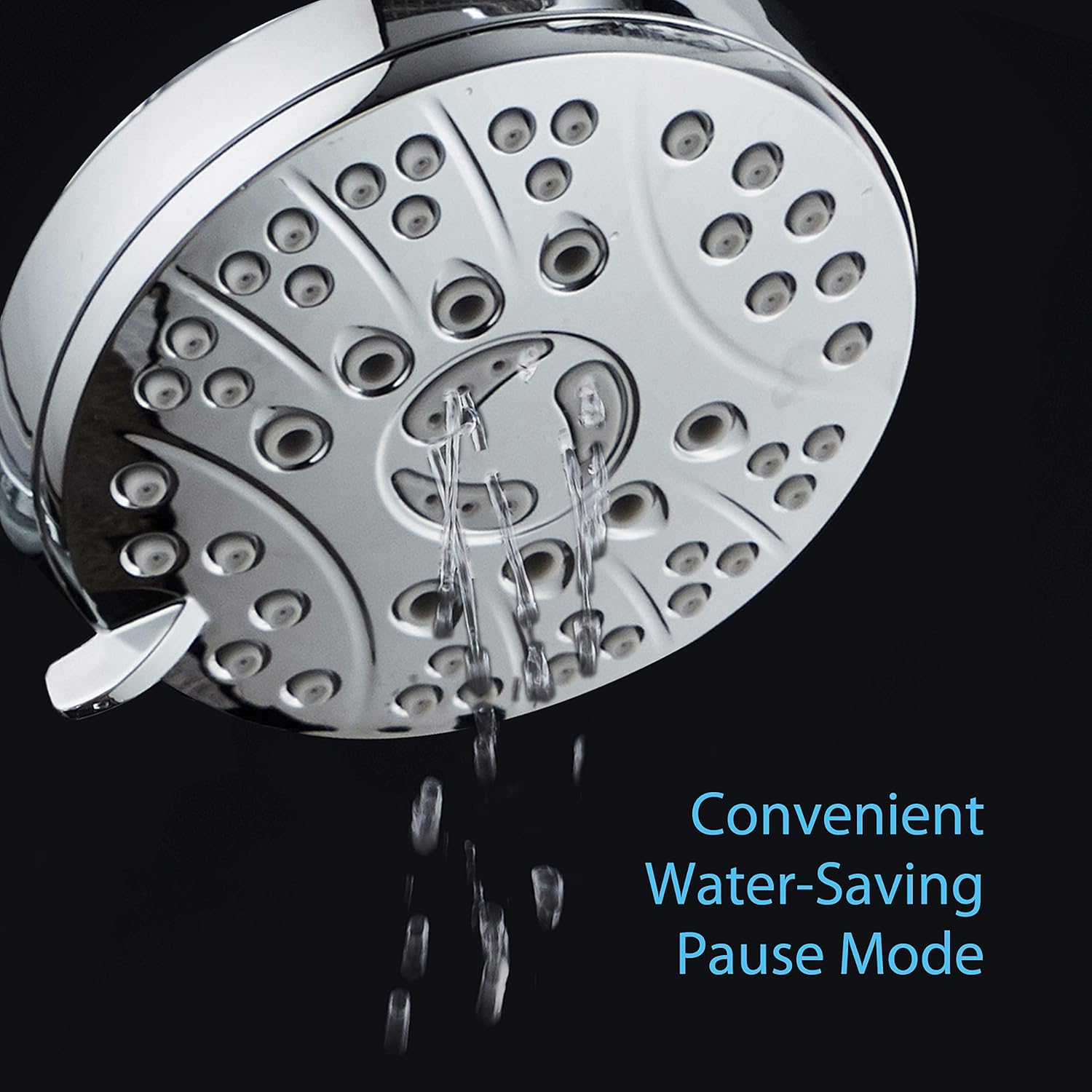 AquaSpa High Pressure 6setting Luxury Rain Shower Head Extra Large Face 691041521441 eBay