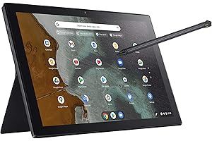ASUS Chromebook Detachable, 10.5" Touchscreen WUXGA 16:10 Display, MediaTek 8183 Processor, 128GB Storage, 4GB RAM, Stylus, C