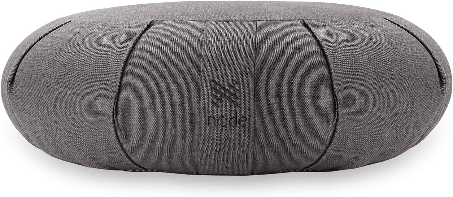 Node Fitness Organic Cotton 15" Round Meditation Cushion - Burgundy : Sports & Outdoors