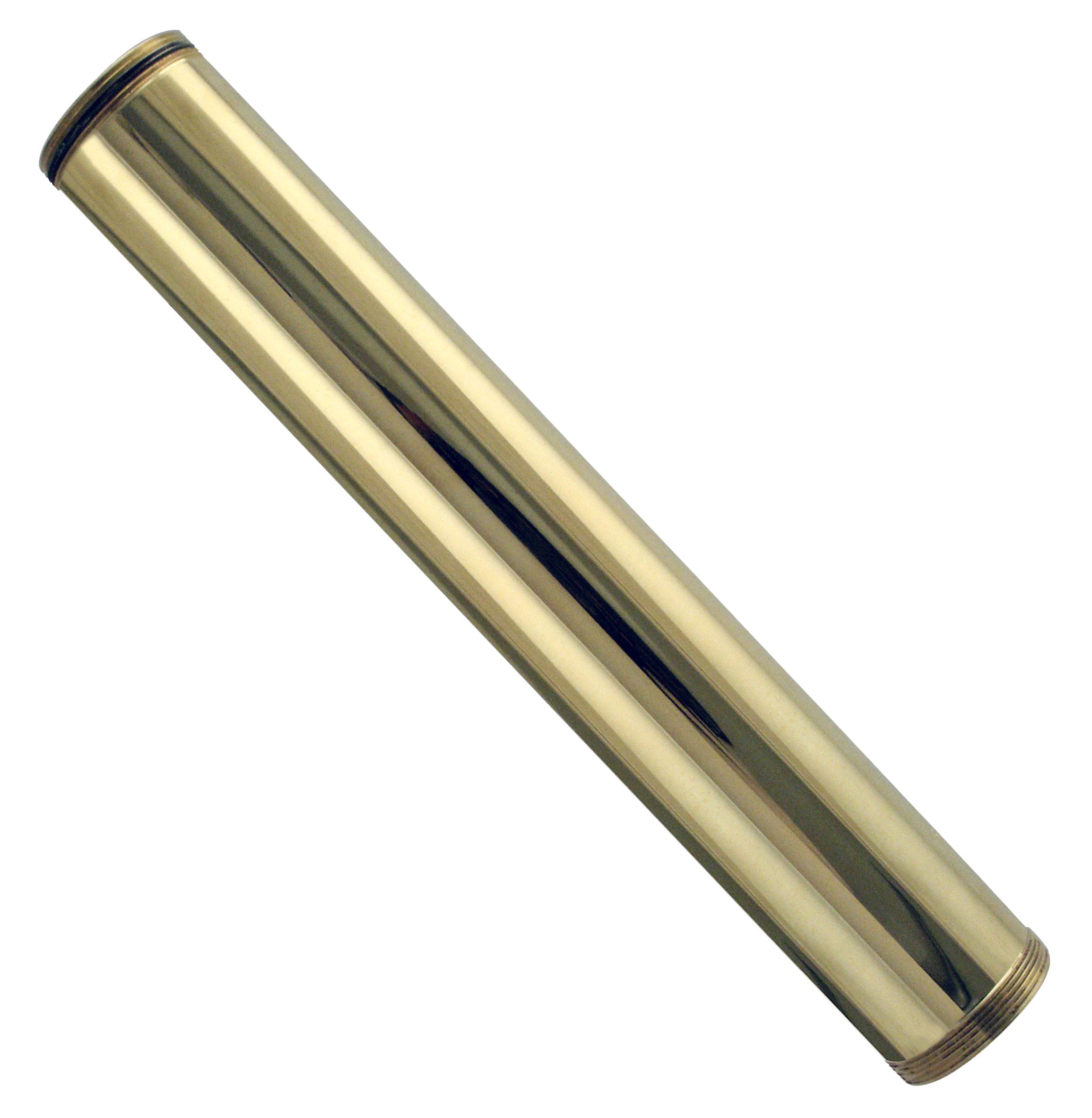 Westbrass D419-01 1-1/4" OD x 12" Threaded Tailpiece, Polished Brass