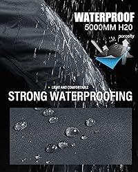 iCreek Men's Packable Rain Pants Waterproof