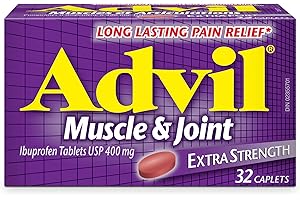Advil Muscle and Joint (32 Count) 400 mg ibuprofen, Muscle Pain, Joint Pain, Temporary Pain Reliever