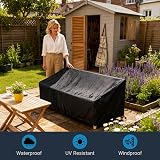 AWNIC 2 Seater Outdoor Sofa Cover 420D Waterproof 160x85x61/71cm view 3