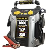 Stanley J509 1000 Peak Amp Jump Starter for Vehicles | Portable Power Station with USB Ports and 12V DC Outlet