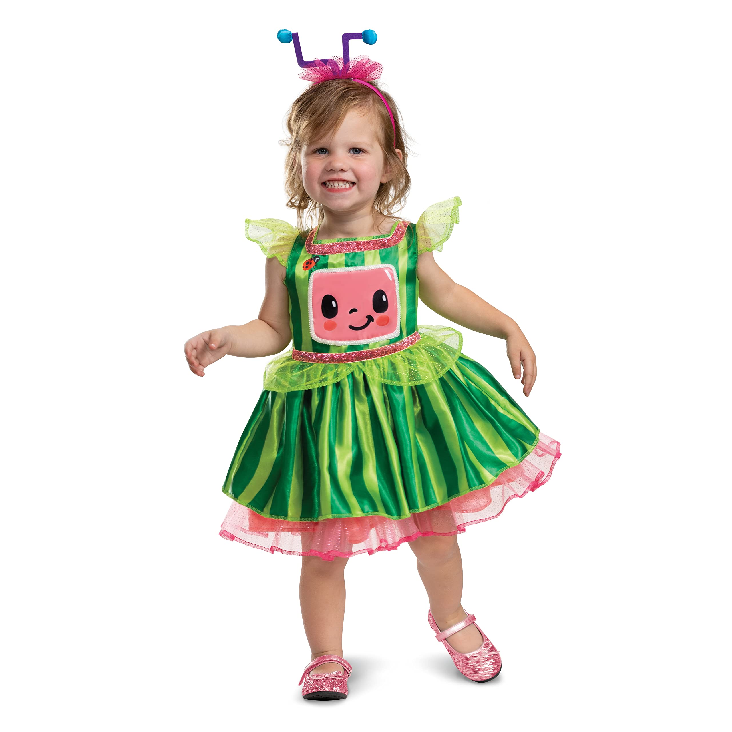 Photo 1 of Disguise Cocomelon Toddler Dress, Official Cocomelon Costume Tutu Outfit for Kids, Toddler Size (2T)