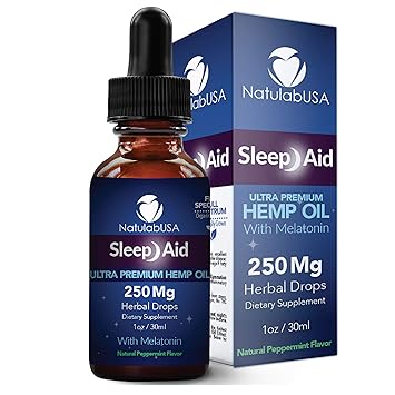 NatulabUSA - Sleep Aid Natural Sleep Aid - Ultra Hemp Oil - Pain Relief - Anxiety