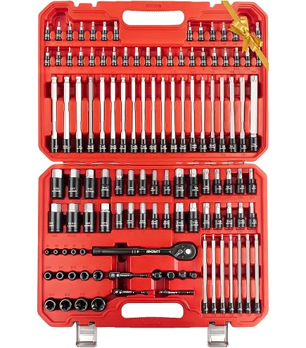 AMM 107PCS Allen and Torx bit socket set, 1/4