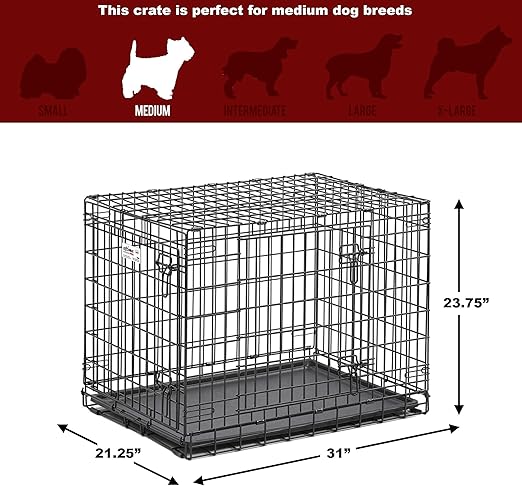 Midwest Ultima Pro Series Dog Crate 31 Inches By 22 Inches By 24 Inches Amazon Co Uk Pet Supplies