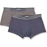 Emporio Armani mens Classic Pattern Mix 2 Pack Trunk
