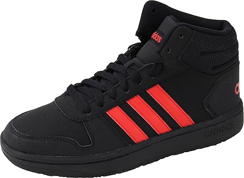 Amazon アディダス Adihoops Mid 2 0 K キッズ ジュニア ハイカット スニーカー 23 0cm コアブラック コアレッド Adidas アディダス 運動靴 スニーカー