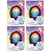 Surprise Growing Unicorn Hatching Rainbow Egg Kids Toys, Assorted Colors (4, Rainbow)