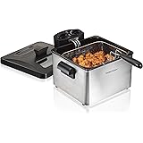 Hamilton Beach Triple Basket Electric Deep Fryer, 19 Cups / 4.5 Liters Oil Capacity, Lid with View Window, Professional Style