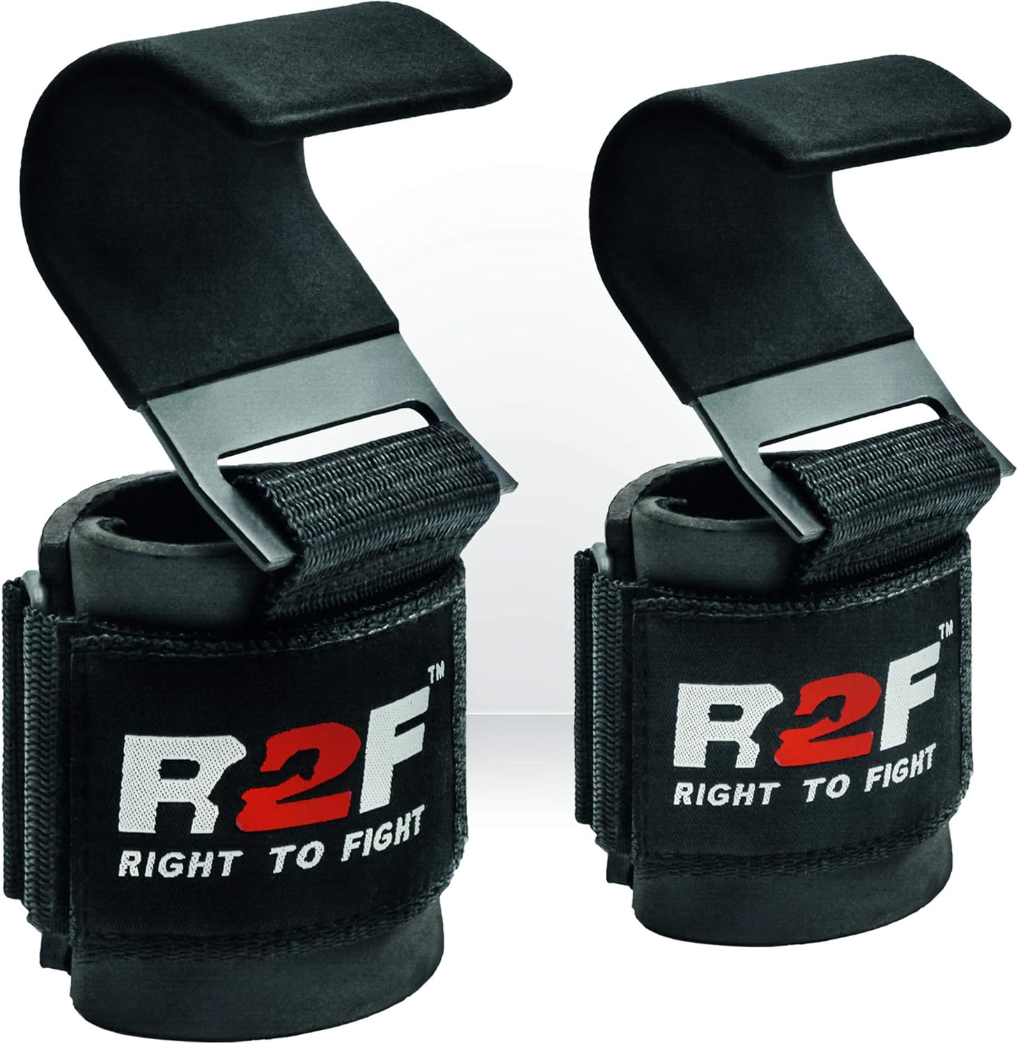 Power Lifting Grip Hooks Deadlift Correas de Agarre con Ganchos de Metal para Levantamiento de