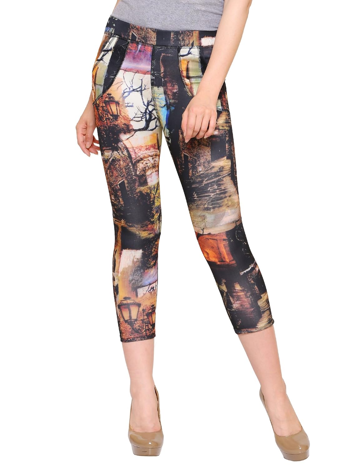 yolki printed yoga pants