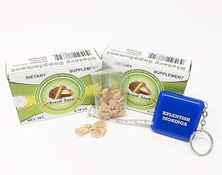 Amazon.com: 2 Pack Semilla de Brasil Brazil Seed Dietary Supplyment 60 Day Supply with Kplentish Moringa Measuring Tape 2 Meses de USO Autentica Semilla ...