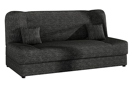 Schlafsofa Jonas, Sofa mit Bettkasten und Schlaffunktion, Bettsofa, Dauerschläfer-Sofa, Schlafcouch, Materialmix, Couch vom H