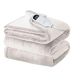 Bedsure Electric Blanket Twin - Soft Flannel Heated