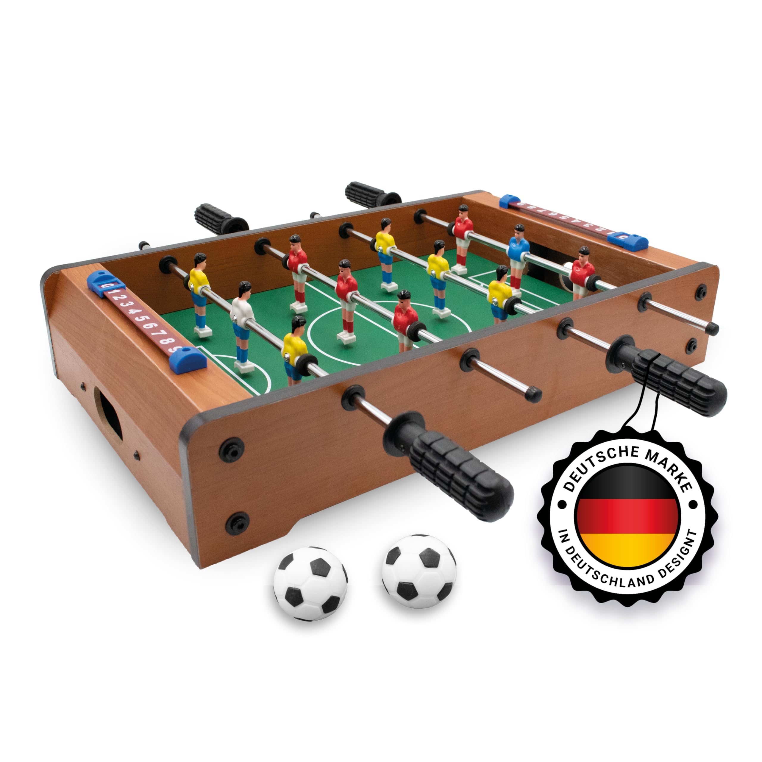 Kyto Children's Table Football, Table Top Soccer Kids, Kicker Party Game for Children and Adults, Foosball 70 x 35 cm or 51 x 31 CM (51x31 CM)