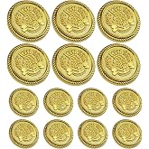 14PCS Gold Blazer Buttons for Men Replacement Buttons Suits Antique Gold Buttons for Blazer 23mm and 18mm Gold Button for Sport Coat, Uniform, Jackets Vintage Blazer Buttons Men