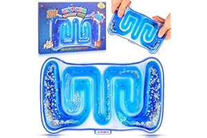 UIIOPJIOM Autism Sensory Liquid Toy Easter Basket Stuffers for Kids Boys, ADHD Autistic Quiet Airplane Travel Toys, Cool Squishy Fidget Tube Stress Relief Toy for Classroom, Valentine's Day Gift for Kids