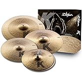Zildjian KCD900 K Custom Dark Cymbal Pack | Complete Set for the Working Drummer, Consistent Voicing Across the Kit, Ideal for the Drum Set, Stage and Studio Ready