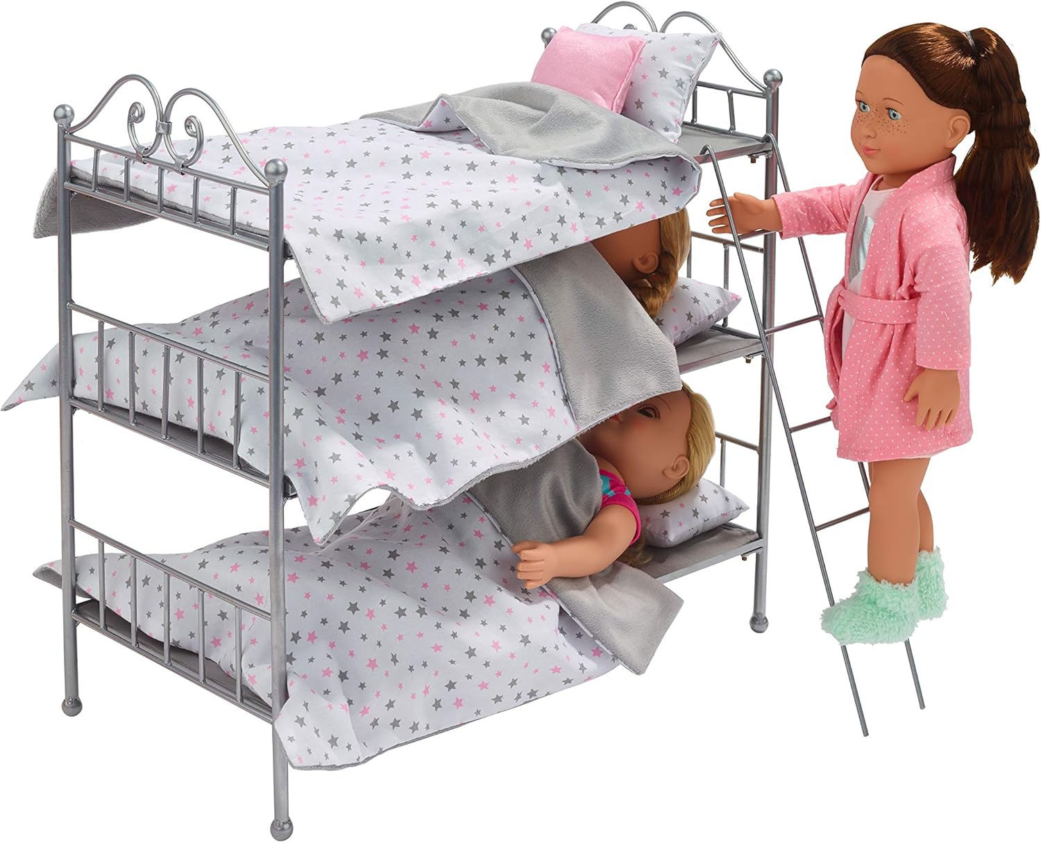 badger basket triple doll bunk bed