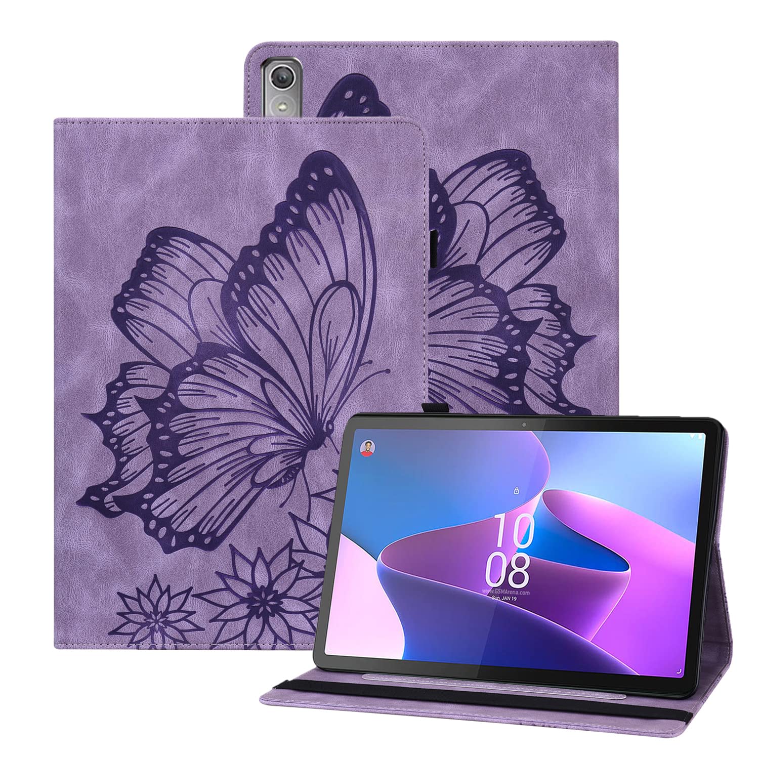 Rostsant Lenovo Tab P11 Pro 2rd 2022 11.2 Inch Case PU Leather Cover Lenovo Tab P11 Pro 2nd Gen 11.2" Magnetic Stand Function Tablet Case Cover for Lenovo Tab P11 Pro 2rd TB-132FU/TB-138FC - Purple