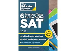 6 Practice Tests for the Digital SAT, 2026: In-Book + Online Practice Tests for Your Top Score (2026)