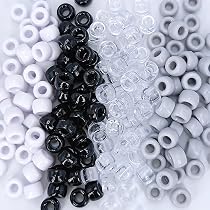 3400+ Pony Beads Bulk Set - 36 Colors Kandi Beads For Bracelets & Crafts, 6x9mm Plastic Beads