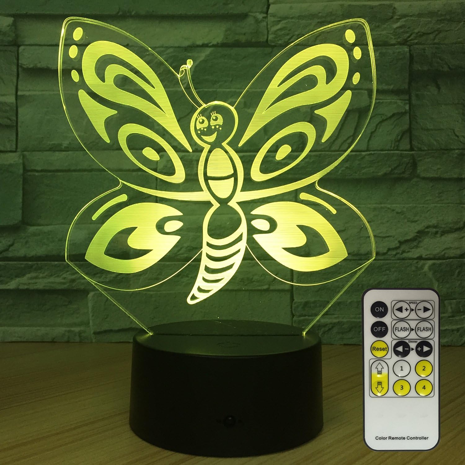 FlyonSea Butterfly Night Light,Kids Night Light with Touch and Remote Control 7 Colors Lamp Holiday and Birthday Gifts Ideas for Children