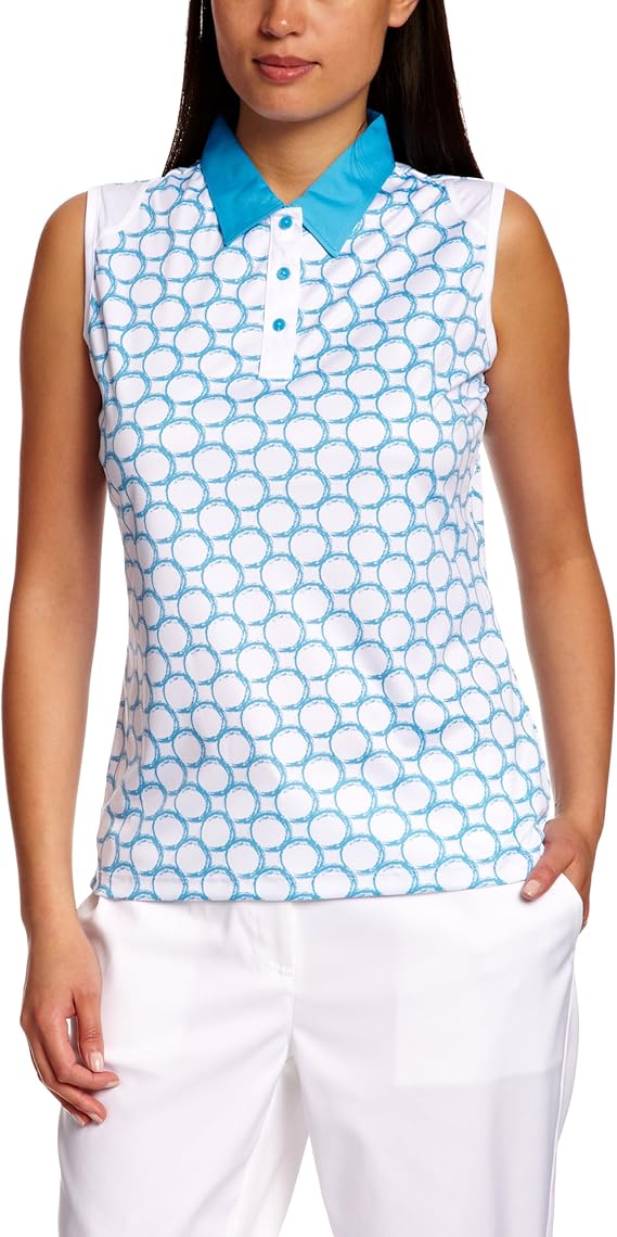 Green Lamb Women's Sleeveless Printed Polo Shirts Amazon.co.uk Clothing