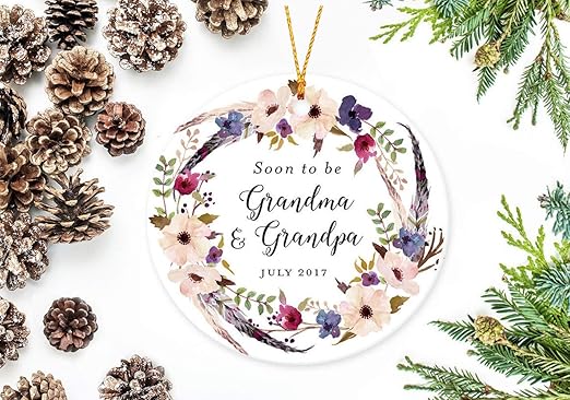 pregnancy announcement ornament for grandparents