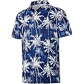 zeetoo Men's Polo Shirts Hawaiian Golf Polos Shirts Short Sleeve Performance Moisture Wicking Mens Golf Shirts