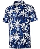 zeetoo Men's Polo Shirts Hawaiian Golf Polos Shirts