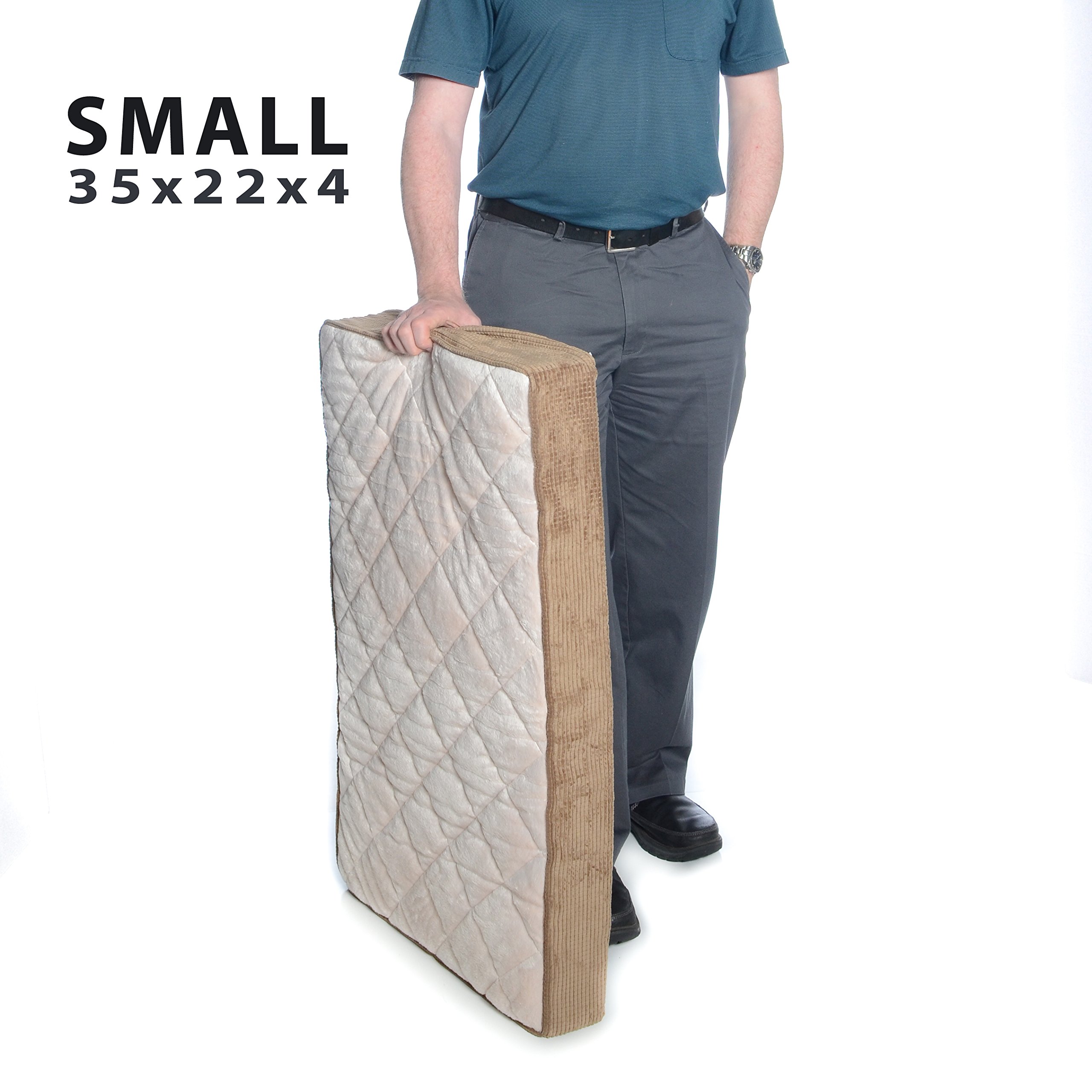 Milliard Quilted Padded Orthopedic Dog Bed, Egg Crate Foam with Plush