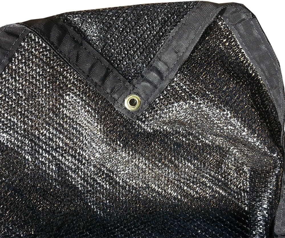 FJYW MN17-MS50-B1418 50% Shade Cloth, Shade Fabric, Sun Shade, Sail, Black Color, 14' x 18'