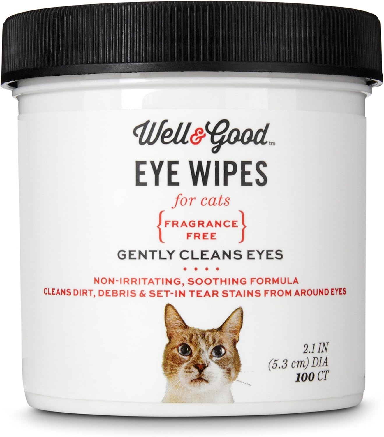 Good Cat Eye Wipes, Pack of 100 Wipes 