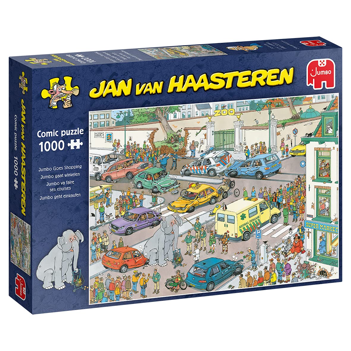 Jan van Haasteren Jumbo Goes Shopping 1,000 Piece Puzzle
