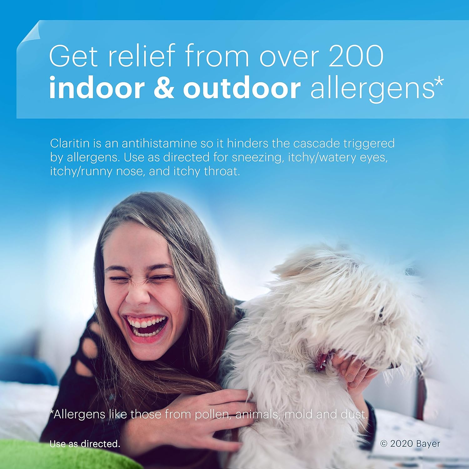 Claritin RediTabs 24 Hour Allergy Medicine, Non-Drowsy Prescription Strength Allergy Relief, Loratadine Antihistamine Tablets, 30 Count: Health & Personal Care