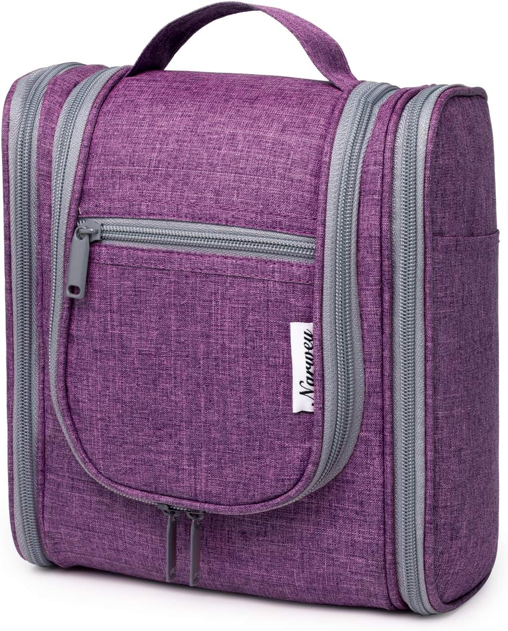 Hanging Travel Toiletry Bag Cosmetic Make up Organizer for Women and Men (Purple)